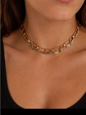 16” Copper Fancy Choker Necklace